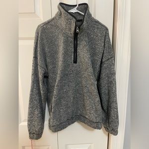 Abercrombie and Fitch Gray Half zip-up pullover, size XL